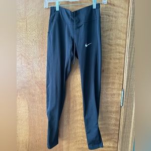 Black Nike, dry fit running leggings, size XS